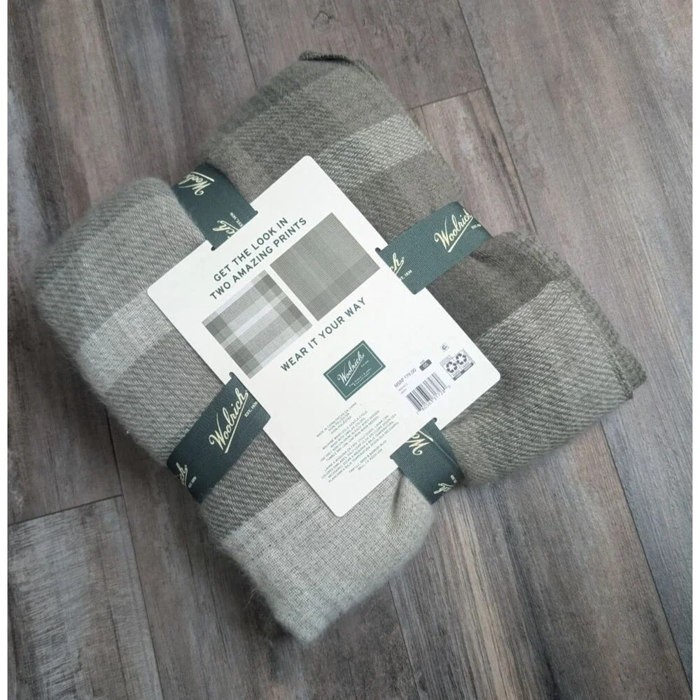 Woolrich poncho shawl